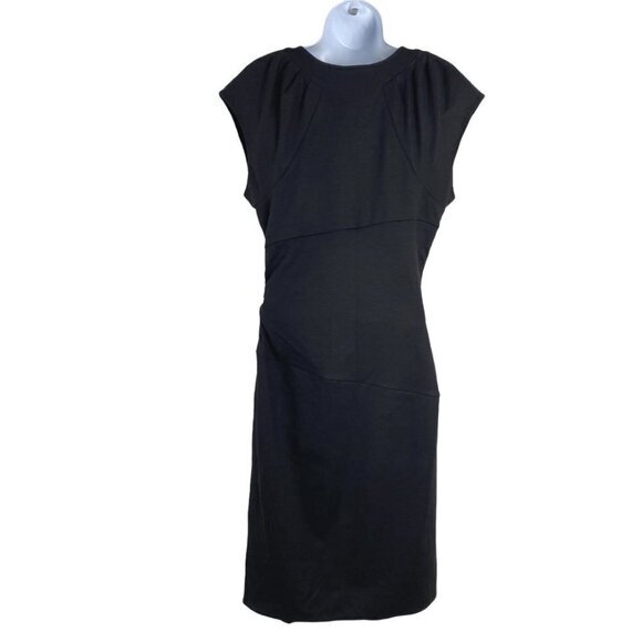 Diane Von Furstenberg Thane Dress Wool Blend Black NWT‎ Women's Size 10 - Picture 5 of 11